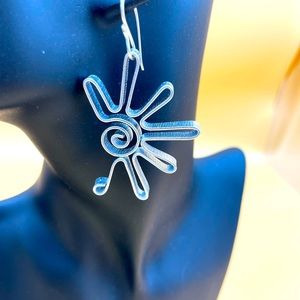 Handcrafted aluminum earrings